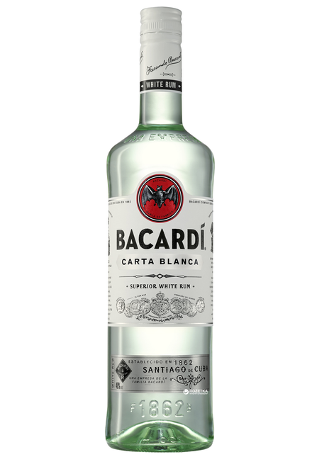 Ром Bacardi Carta Blanca 40% 0.5 л